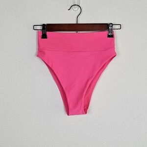 Aerie High Cut Cheeky Bikini Bottom Hot Pink NWOT Size XS
